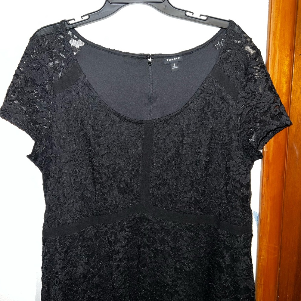 Torrid Black Lace Women's Top
